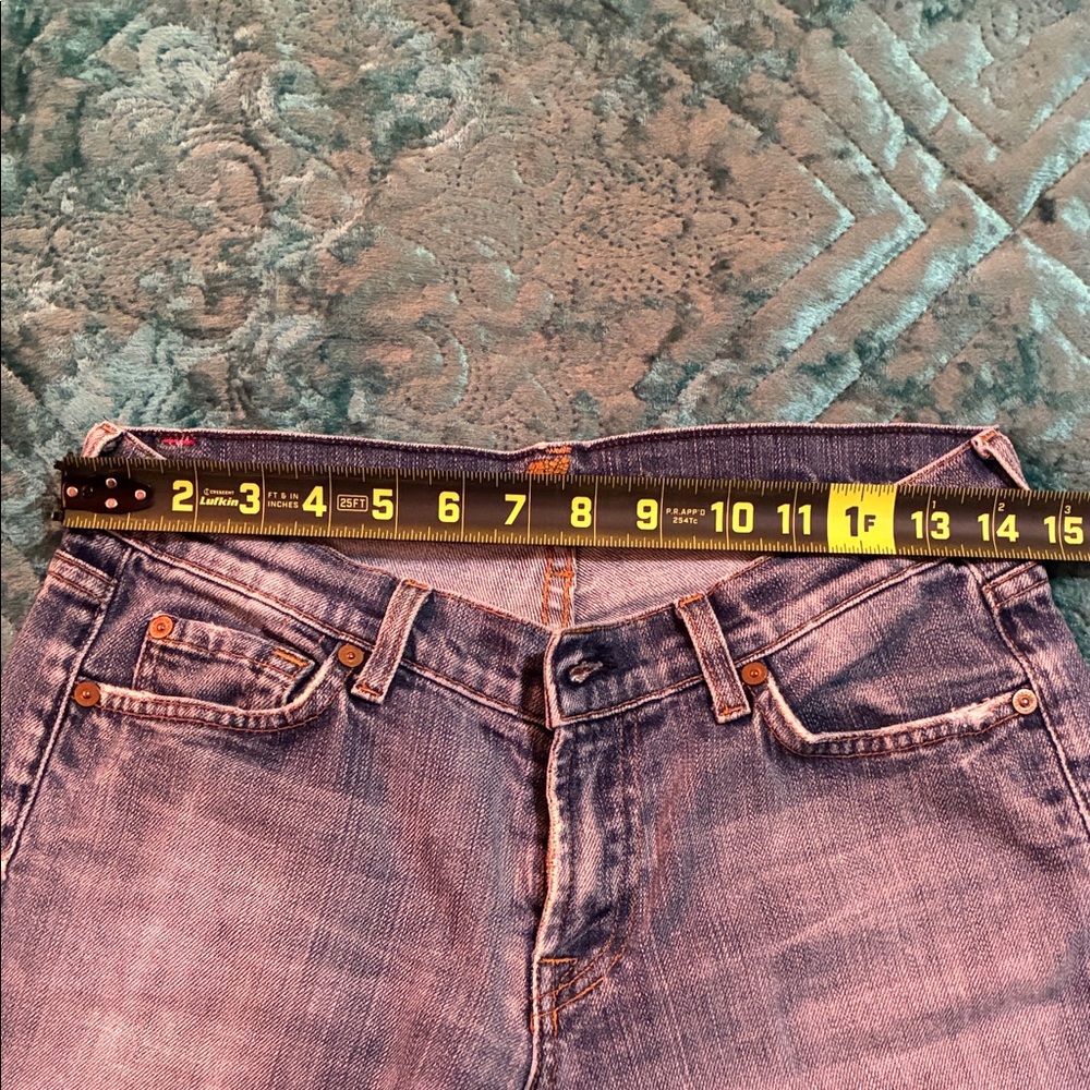 7 For All Mankind Light Blue Denim Jeans - Picture 8 of 10